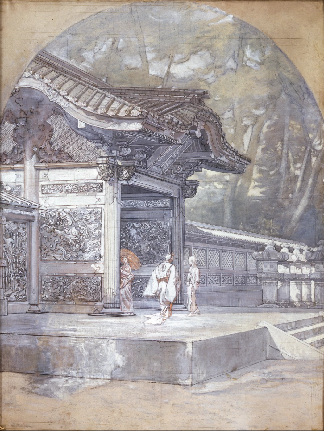 Ingresso di un tempio in Giappone - Musei Civici, Reggio Emilia